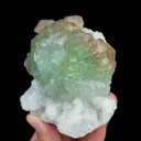 Natural Green Fluorite, Calcite and Quartz, Mineral Specimen:Fujian,China (85*85*65MM) - image 2
