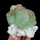 Natural Green Fluorite, Calcite and Quartz, Mineral Specimen:Fujian,China (85*85*65MM) - image 1