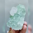 Natural Green Fluorite & Calcite, Mineral Specimen: Xianghualing,Hunan 65*70*40MM - image 2