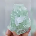 Natural Green Fluorite & Calcite, Mineral Specimen: Xianghualing,Hunan 65*70*40MM - image 4