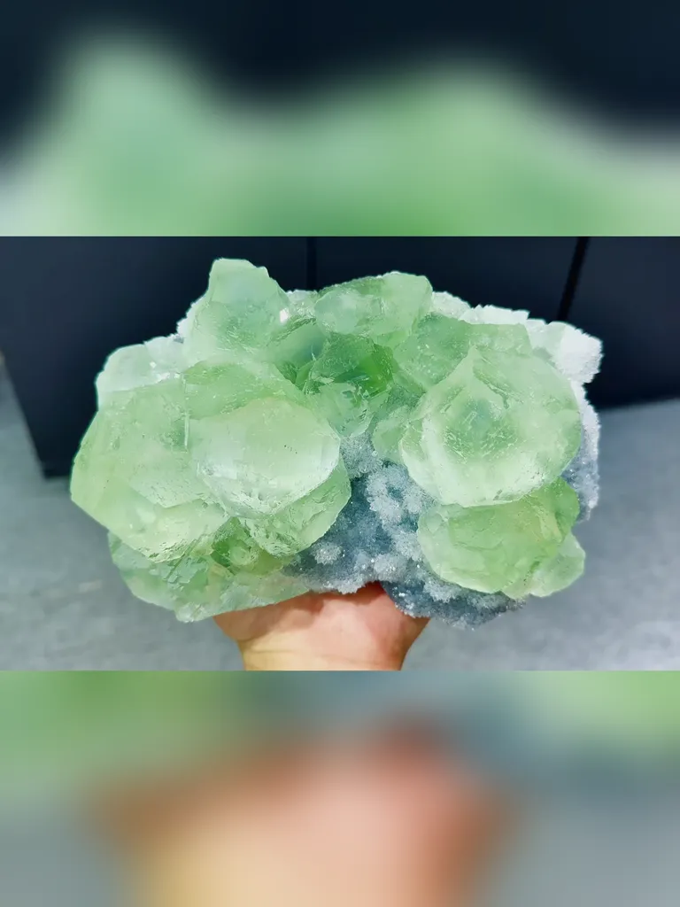 Natural Green Fluorite comes from Fujian,China 190*110*90MM image