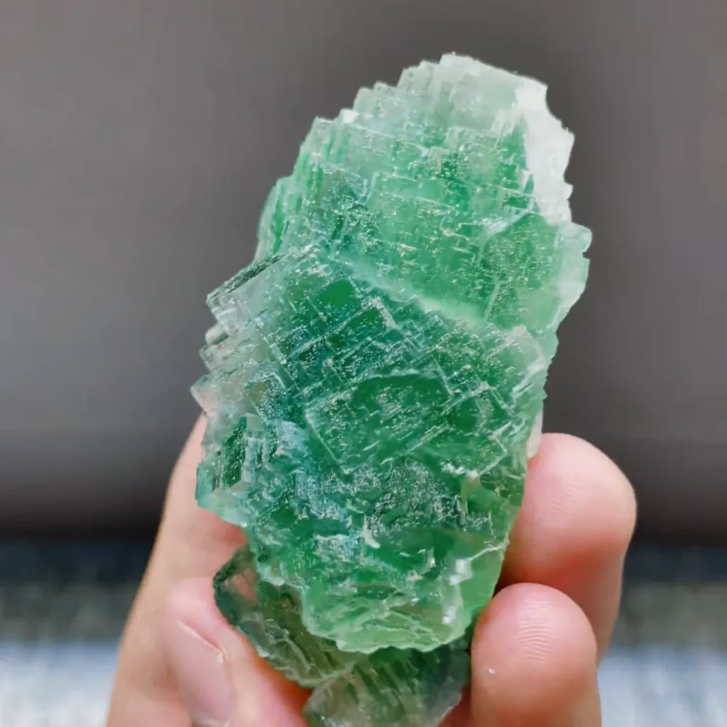 Natural Green Fluorite comes from Fujian,China 45*70*30MM - image 2