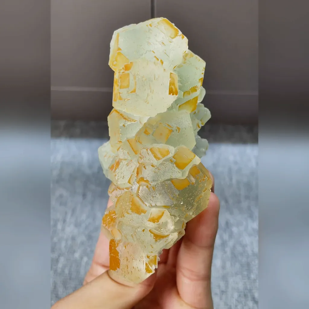 Natural Green Fluorite comes from Fujian,China 55*105*40MM image