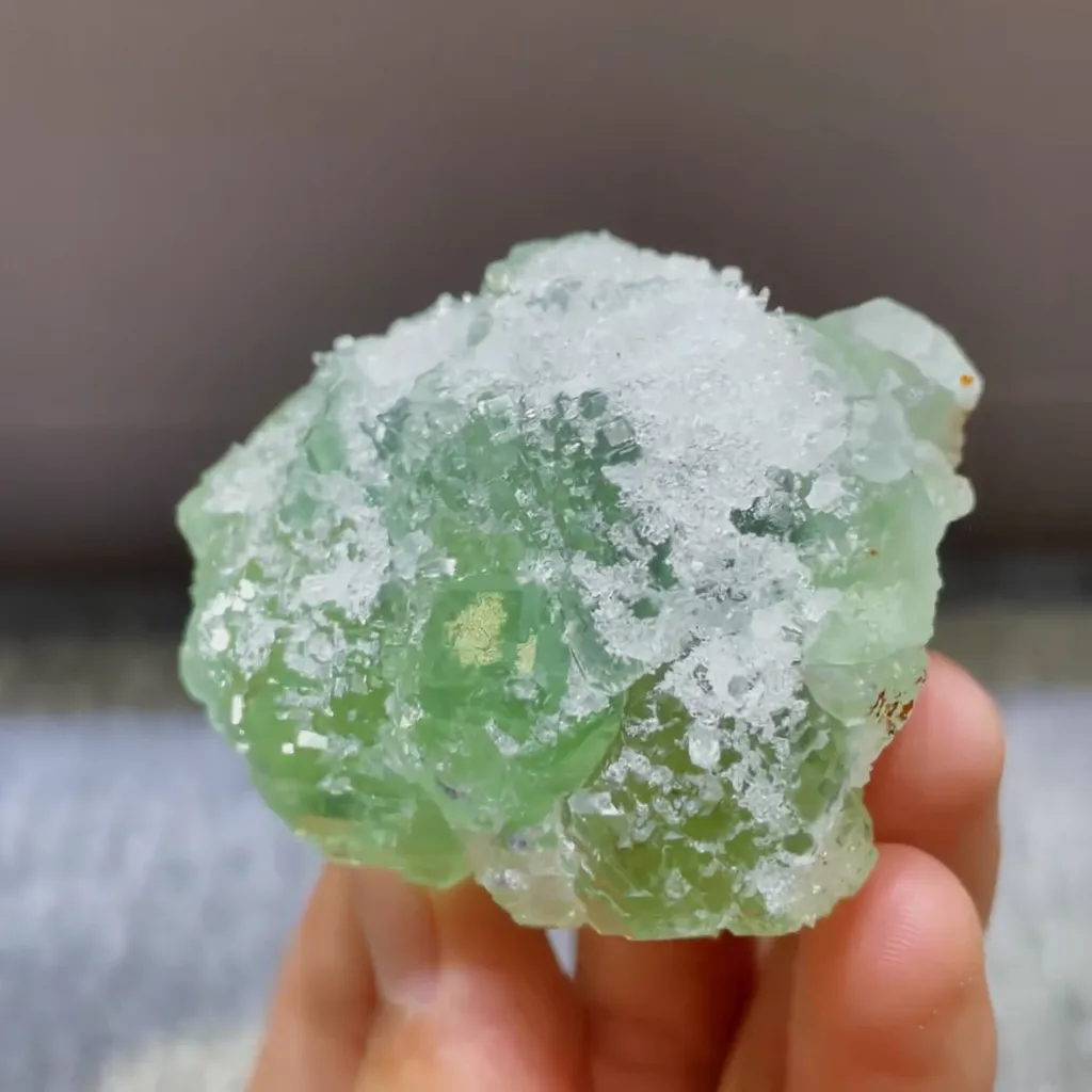 Natural Green Fluorite comes from Fujian,China 55*50*35MM - image 2