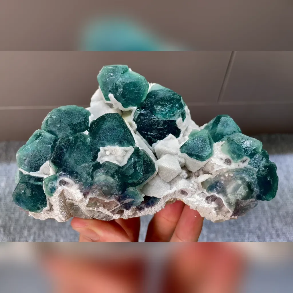 Natural Green Fluorite comes from Inner Mongolia,China 130*85*55MM image