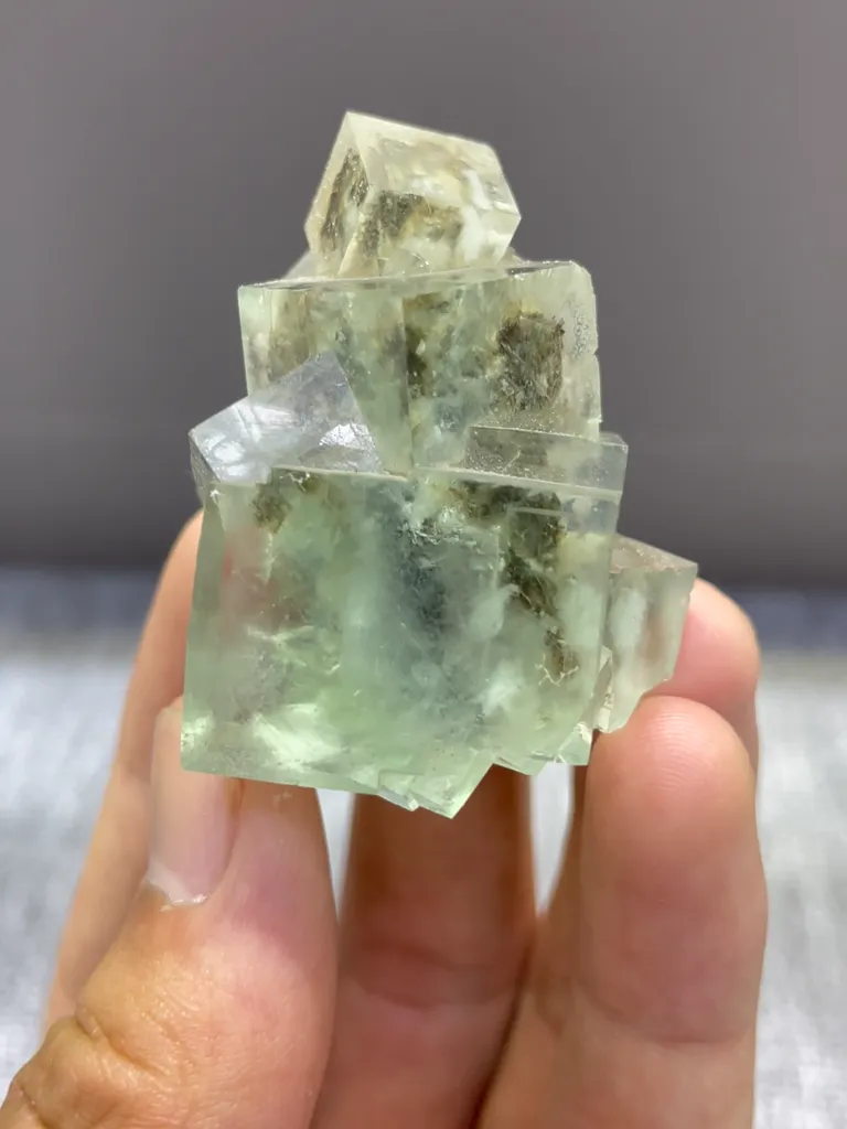 Natural Green Fluorite comes from Xianghaling,Hunan 30*35*45MM - image 2