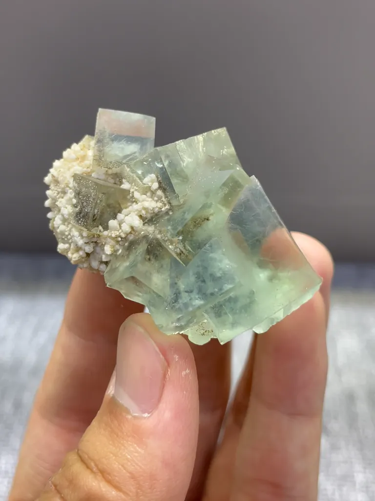 Natural Green Fluorite comes from Xianghaling,Hunan 30*35*45MM - image 5