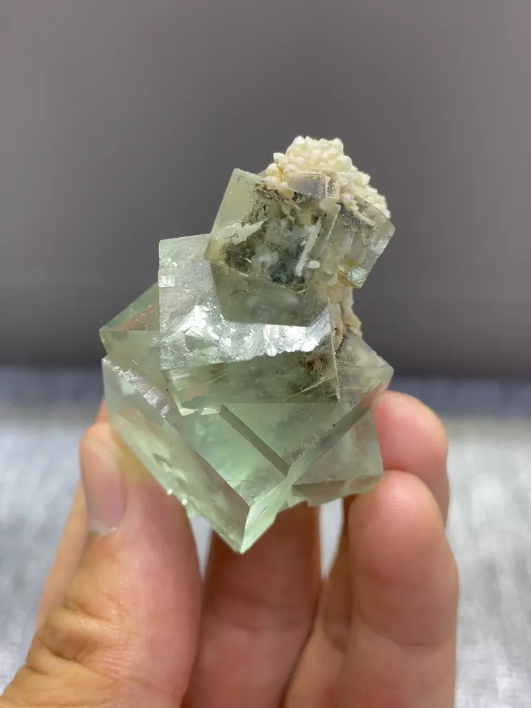 Natural Green Fluorite comes from Xianghaling,Hunan 30*35*45MM - image 3