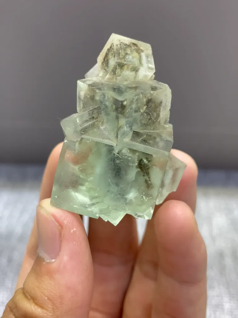 Natural Green Fluorite comes from Xianghaling,Hunan 30*35*45MM - image 4