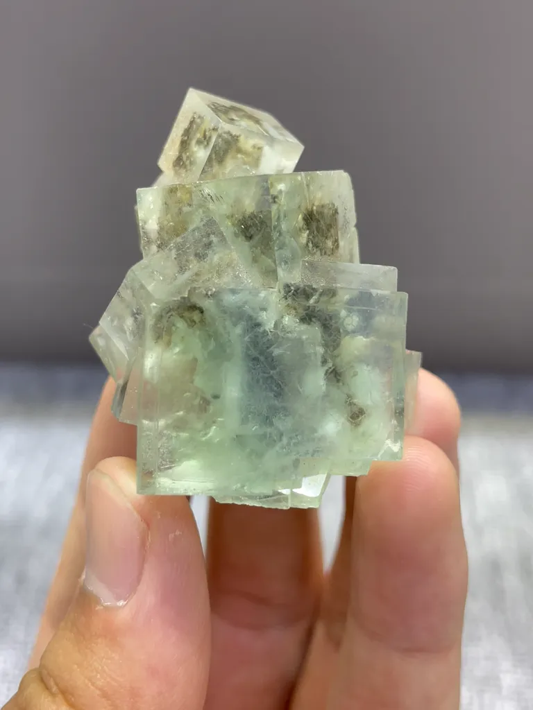 Natural Green Fluorite comes from Xianghaling,Hunan 30*35*45MM image