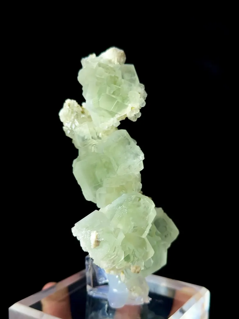 Natural Green Fluorite comes from Xianghualing, Hunan 70*45*120 MM image