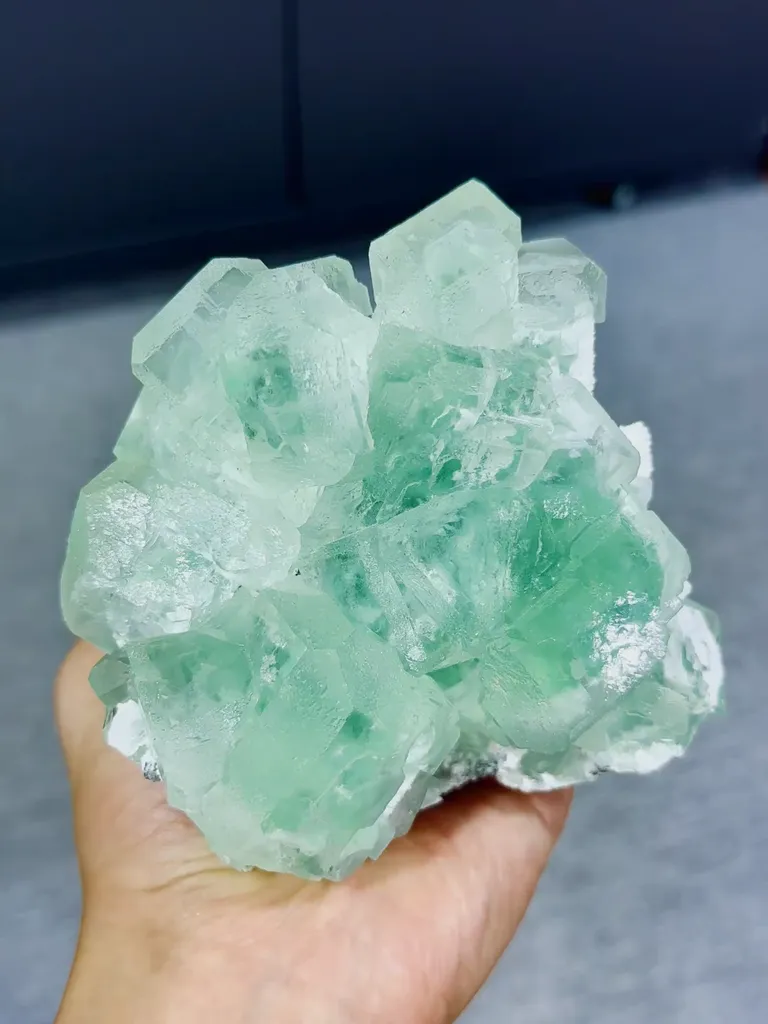 Natural Green Fluorite comes from Xianghualing,Hunan 120*130*95MM image