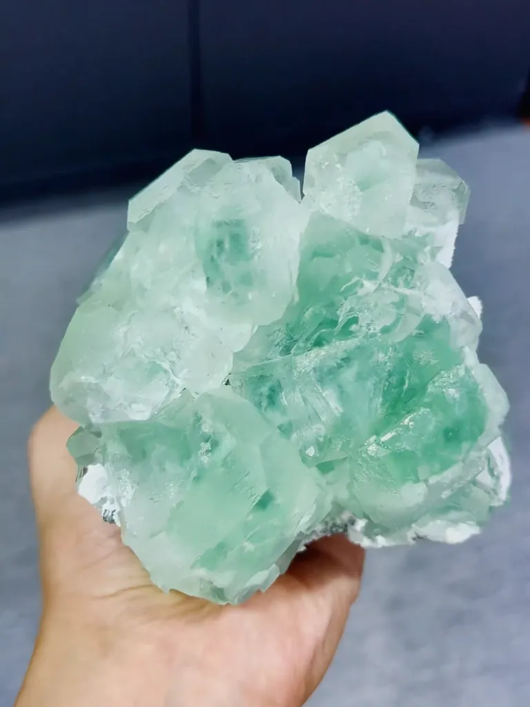 Natural Green Fluorite comes from Xianghualing,Hunan 120*130*95MM - image 2