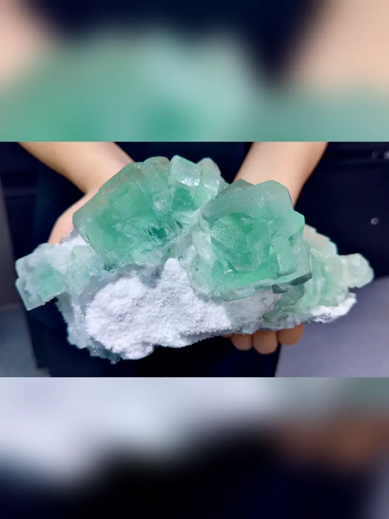 Natural Green Fluorite comes from Xianghualing,Hunan 260*130*90MM - image 2