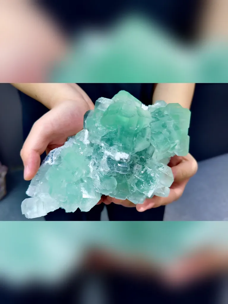 Natural Green Fluorite comes from Xianghualing,Hunan 260*130*90MM image