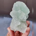 Natural Green Fluorite comes from Xianghualing,Hunan 50*65*40MM - image 1