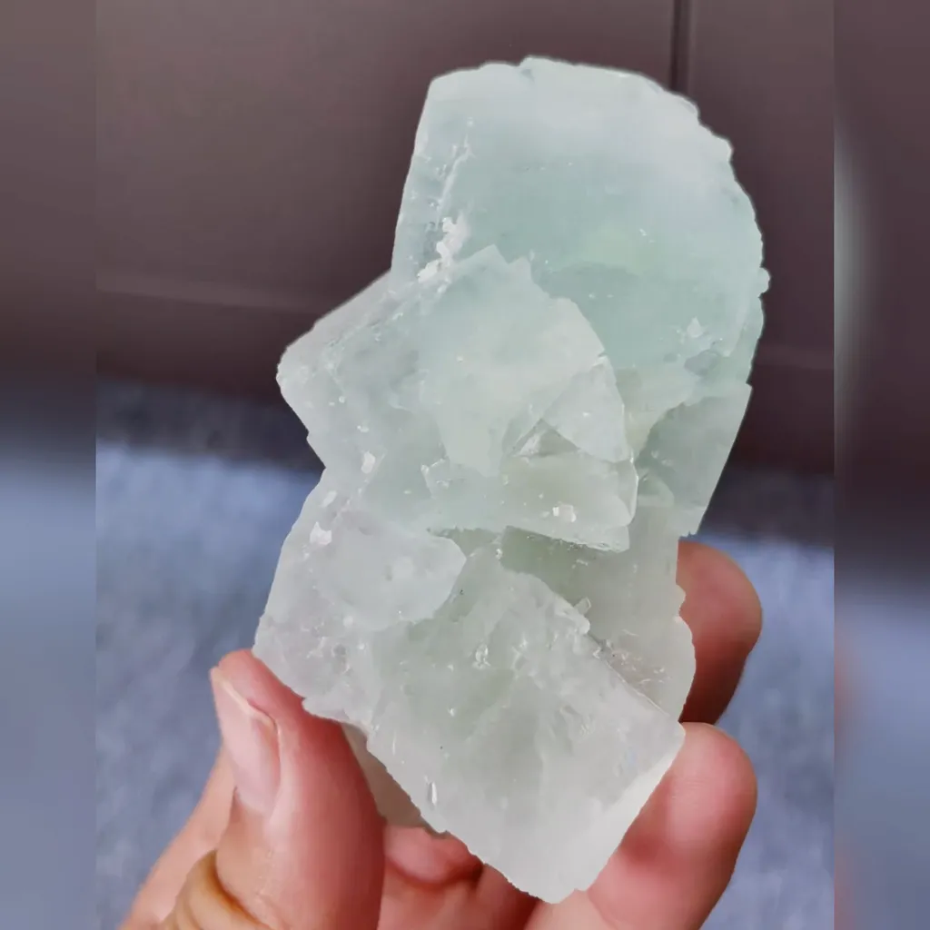 Natural Green Fluorite comes from Xianghualing,Hunan 50*65*40MM - image 3