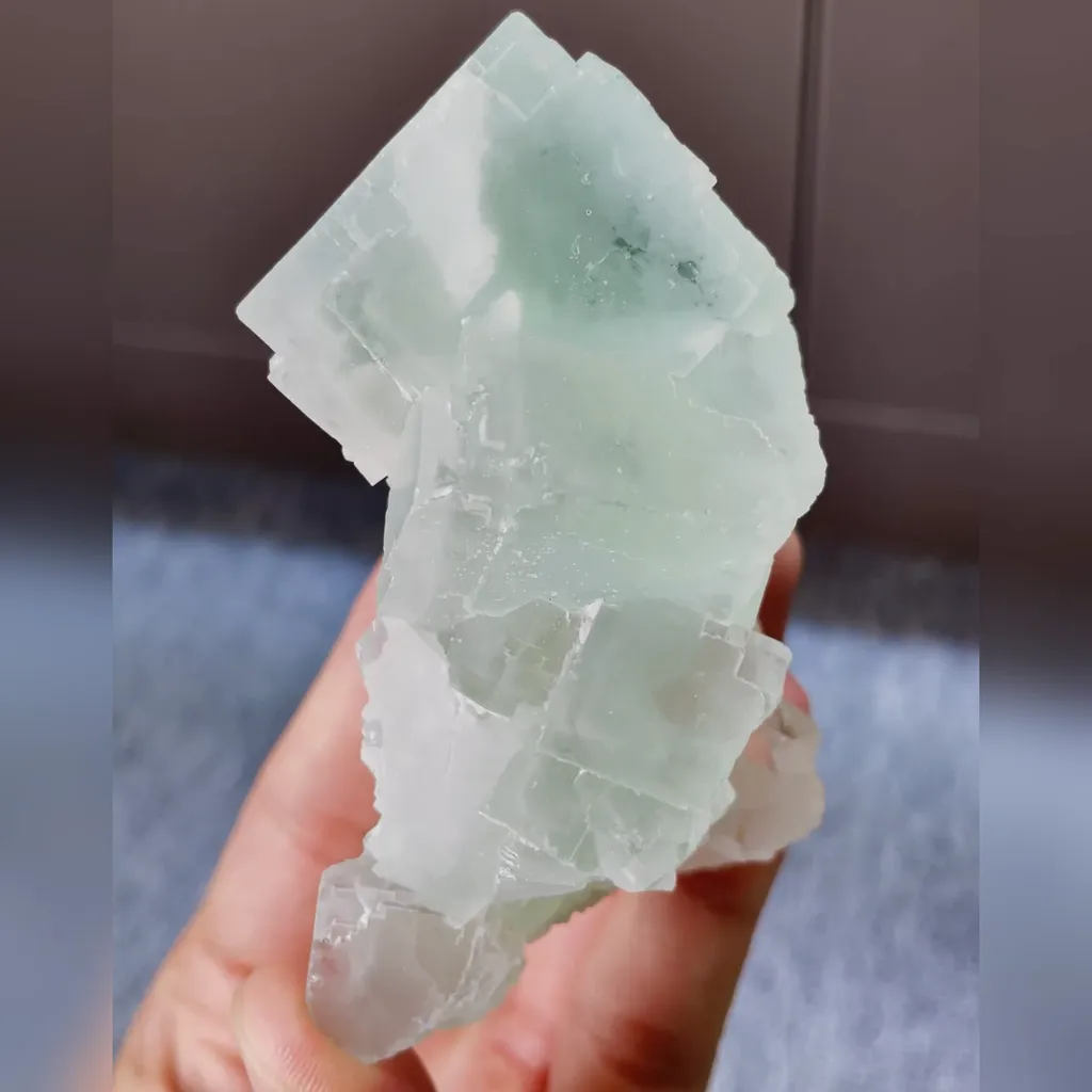 Natural Green Fluorite comes from Xianghualing,Hunan 50*65*40MM - image 2