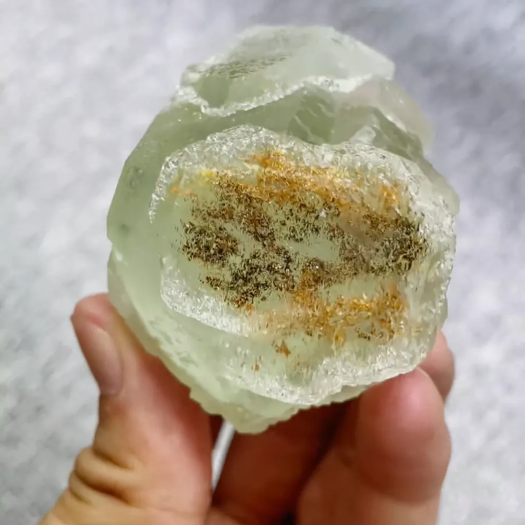 Natural Green Fluorite comes from Xianghualing,Hunan 55*45*50MM image