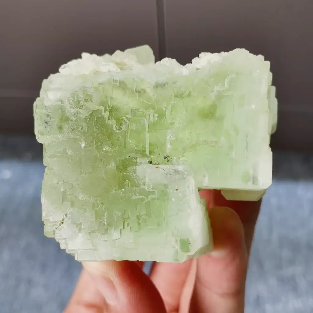 Natural Green Fluorite comes from Xianghualing,Hunan 55*55*60MM image