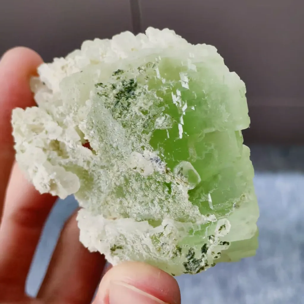 Natural Green Fluorite comes from Xianghualing,Hunan 55*55*60MM - image 3