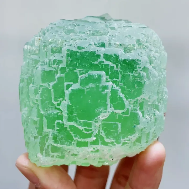 Natural Green Fluorite comes from Xianghualing,Hunan 65*65*50MM - image 5