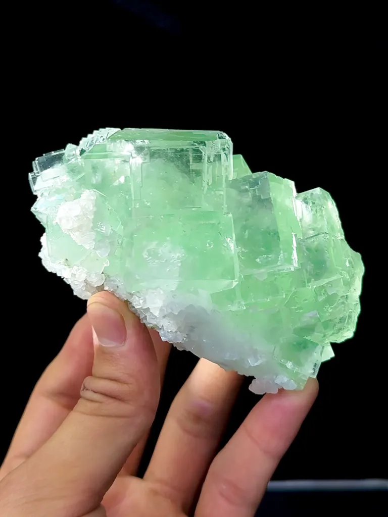 Natural Green Fluorite comes from Zhejiang,China 80*60*60MM - image 2