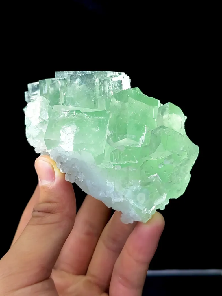 Natural Green Fluorite comes from Zhejiang,China 80*60*60MM - image 3