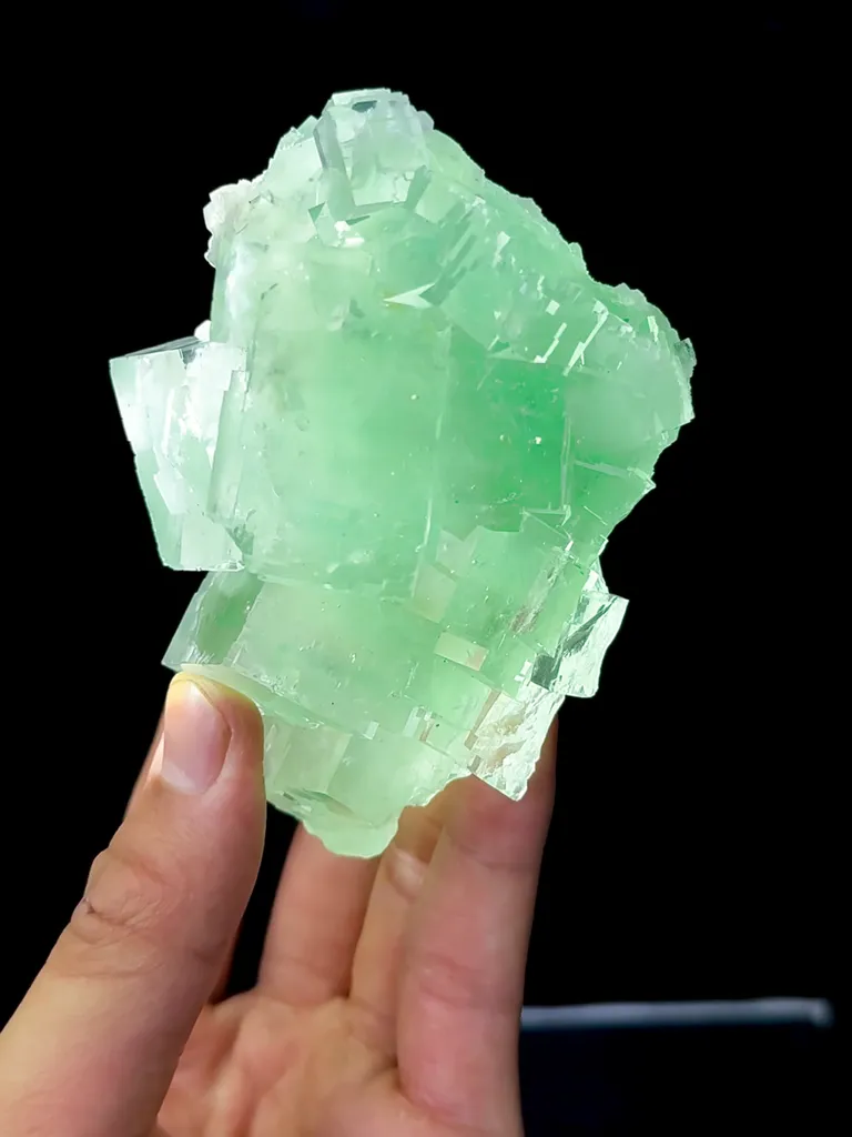 Natural Green Fluorite comes from Zhejiang,China 80*60*60MM - image 6