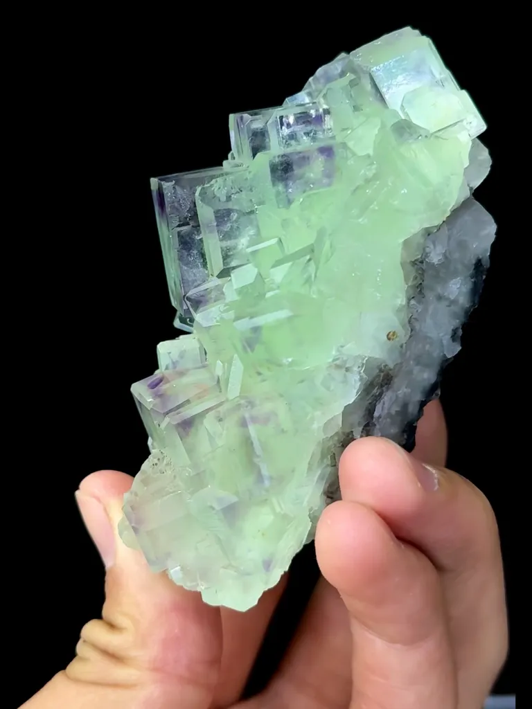 Natural Green Fluorite comes from Zhejiang,China 90*45*40 MM - image 5
