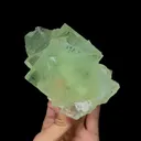 Natural Green Fluorite Ladder Pattern Mineral Specimen,Xianghua Hill Green Fluorite:Hunan(110*115*60mm) - image 5