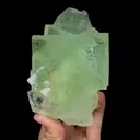 Natural Green Fluorite Ladder Pattern Mineral Specimen,Xianghua Hill Green Fluorite:Hunan(110*115*60mm) - image 1