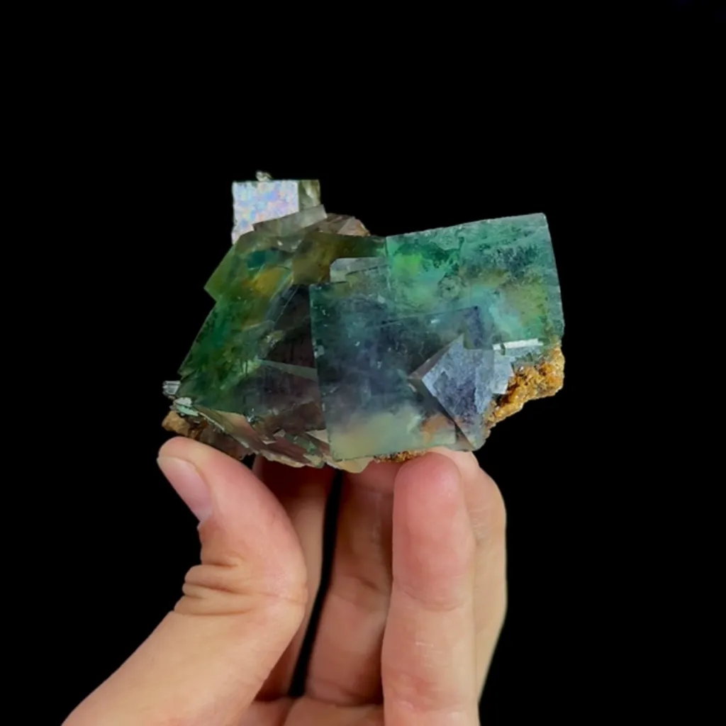 Natural Green Fluorite, Mineral Specimen: Inner Mongolia,China (75*55*35MM) image