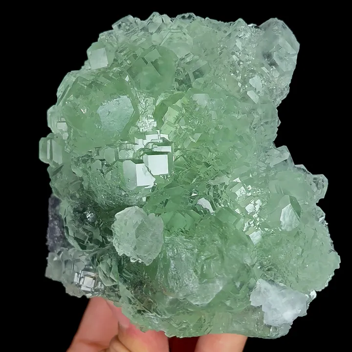 Natural Green Fluorite, Mineral Specimen:Fujian,China (100*100*65MM) image