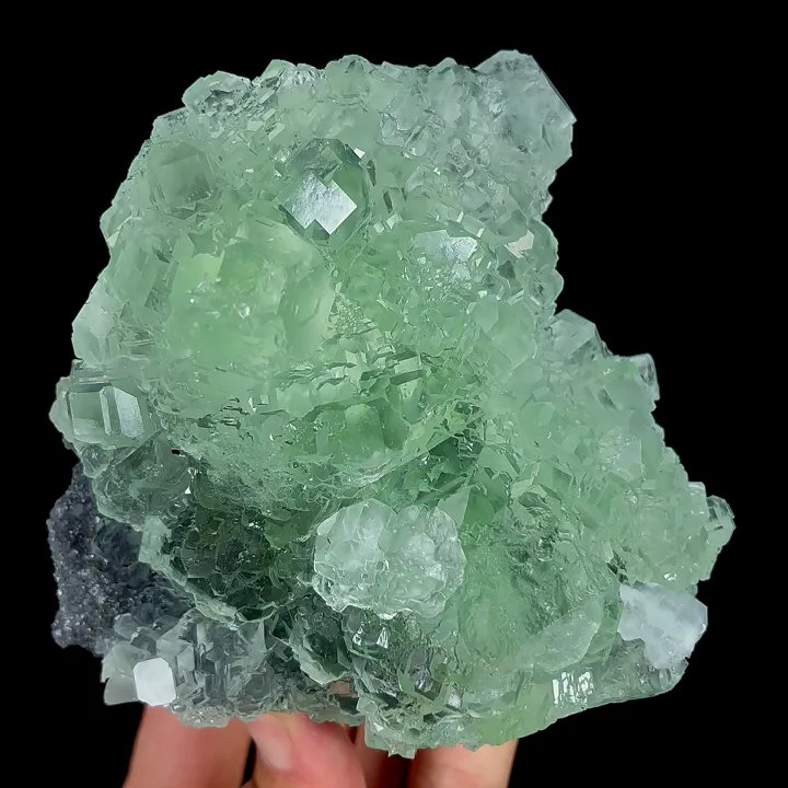 Natural Green Fluorite, Mineral Specimen:Fujian,China (100*100*65MM) - image 5