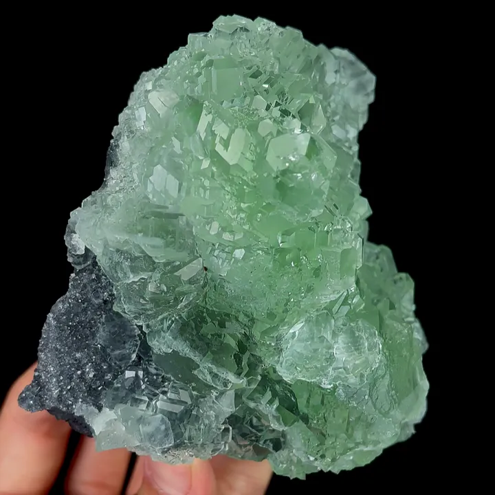 Natural Green Fluorite, Mineral Specimen:Fujian,China (100*100*65MM) - image 4