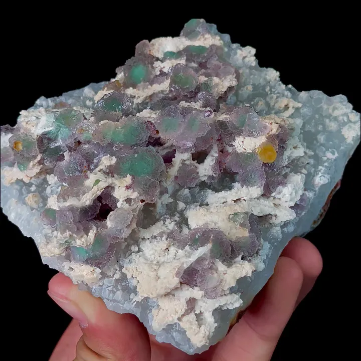 Natural Green Fluorite, Mineral Specimen:Henan,China (95*95*55MM) image