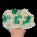 Natural Green Fluorite Mineral Specimen,High Quality Cube Specimen:Madagascar (170*100*44mm) - image 1