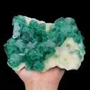 Natural Green Fluorite Mineral Specimen,High Quality Cube Specimen:Madagascar (170*120*55mm) - image 1