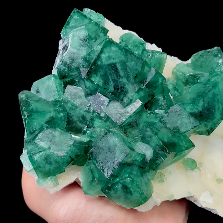 Natural Green Fluorite Mineral Specimen,High Quality Cube Specimen:Madagascar (170*120*55mm) - image 3