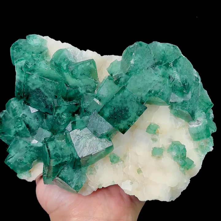 Natural Green Fluorite Mineral Specimen,High Quality Cube Specimen:Madagascar (170*120*55mm) - image 2