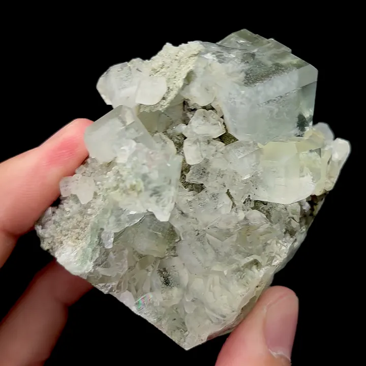 Natural Green Fluorite Mineral Specimen,High Quality Cube Specimen:XIANGHUALING (55*54*63mm) - image 3