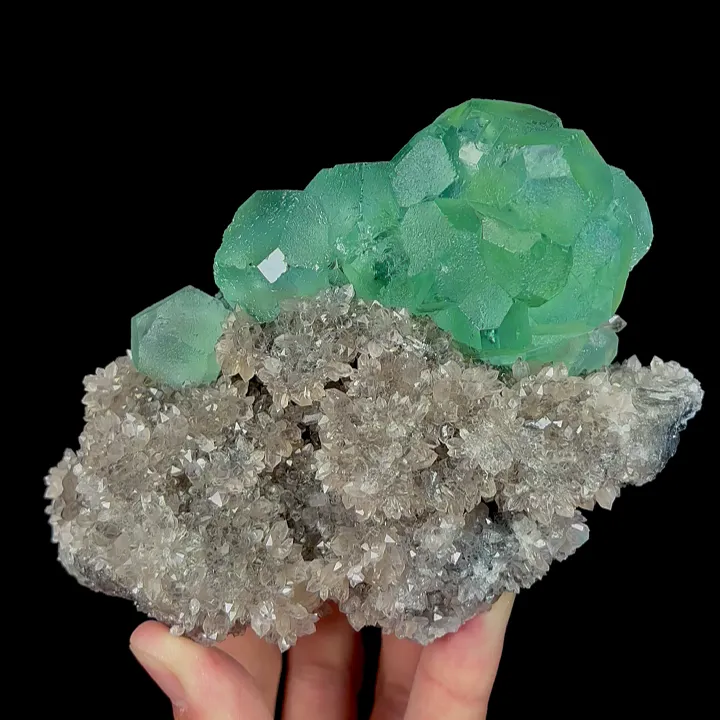Natural Green Fluorite Mineral Specimen,High Quality Specimen,FUJIAN,CHINA(133*79*66mm) image