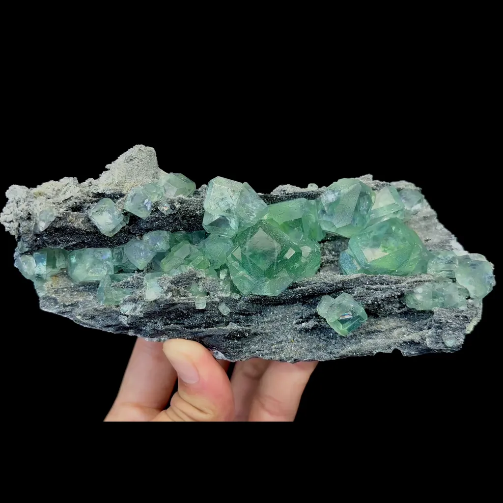 Natural Green Fluorite Mineral Specimen,High Quality Specimen,FUJIAN,CHINA(160*70*45mm) image