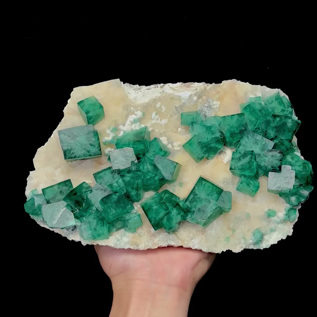 Natural Green Fluorite Mineral Specimen,High Quality Specimen,MADAGASCAR(250*140*60mm) image