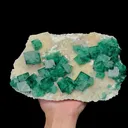 Natural Green Fluorite Mineral Specimen,High Quality Specimen,MADAGASCAR(250*140*60mm) - image 1