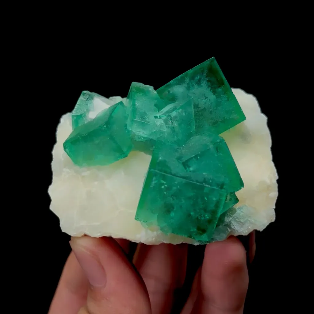 Natural Green Fluorite Mineral Specimen,High Quality Specimen,MADAGASCAR(65*54*35mm) image