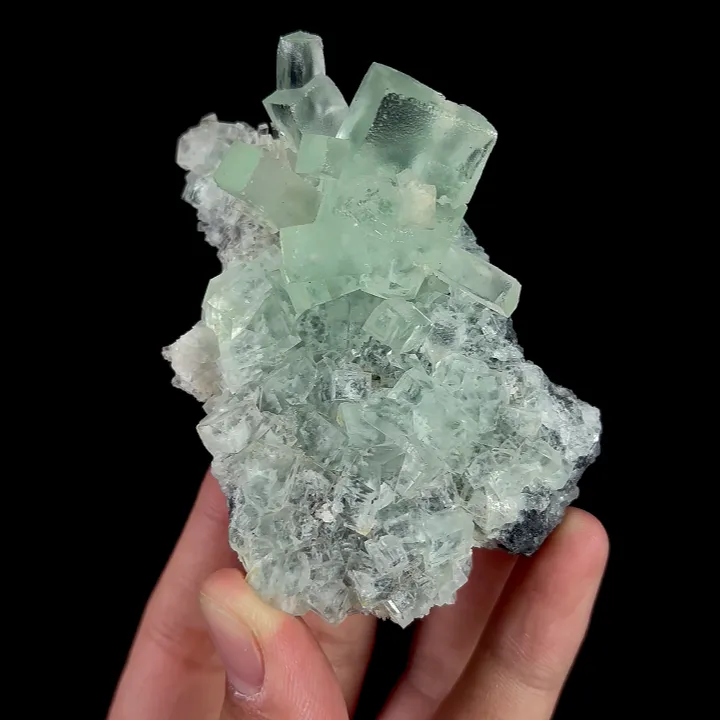 Natural Green Fluorite, Mineral Specimen:Xianghualing,Hunan (55*85*35MM) image