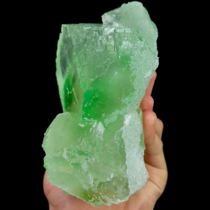 Natural Green Fluorite, Mineral Specimen:Xianghualing,Hunan (90*150*65MM) - image 4