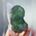 Natural Green Fluorite & Quartz, Mineral specimen: Xianghualing,Hunan (50*45*30mm) - image 3